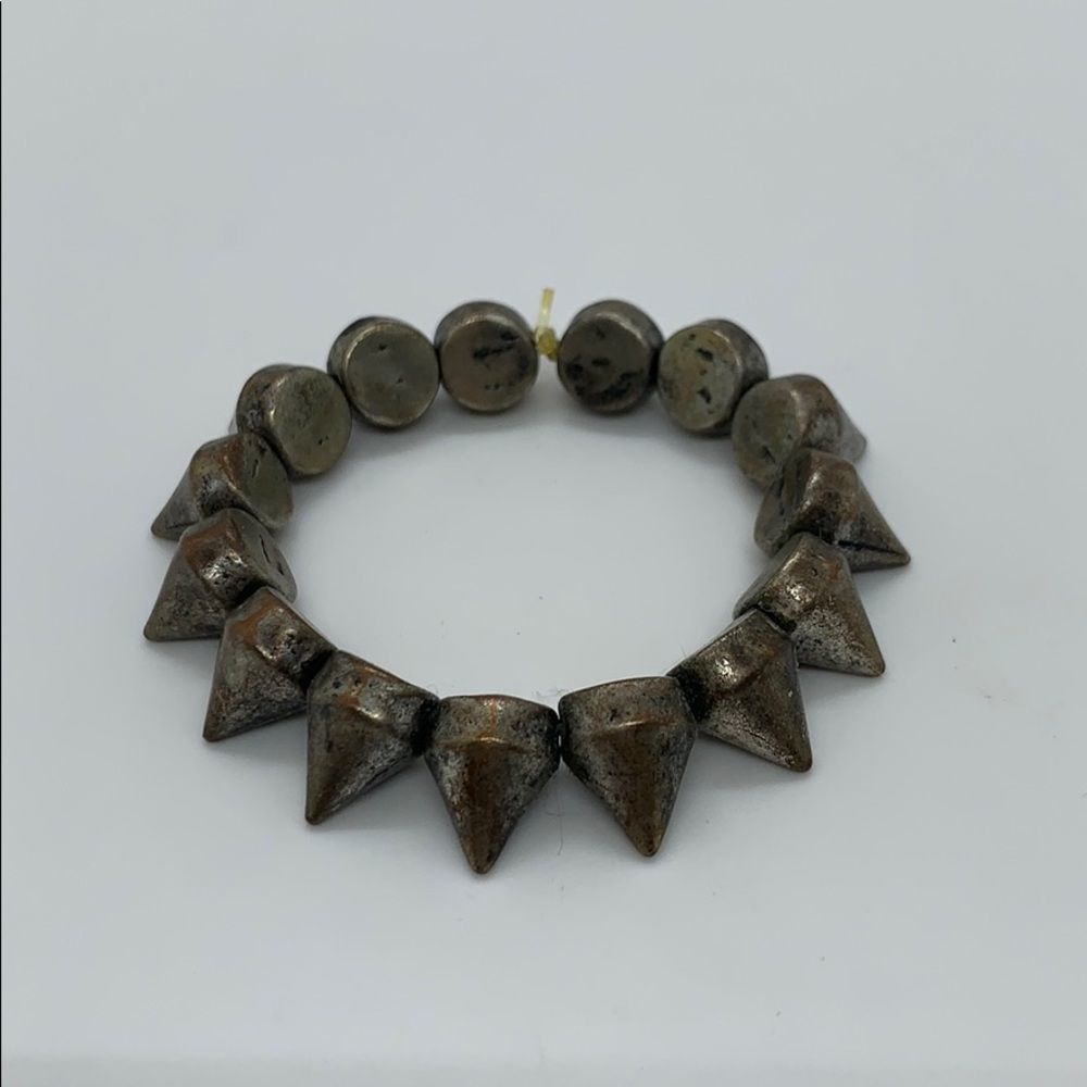 Rustic metals spike bracelet